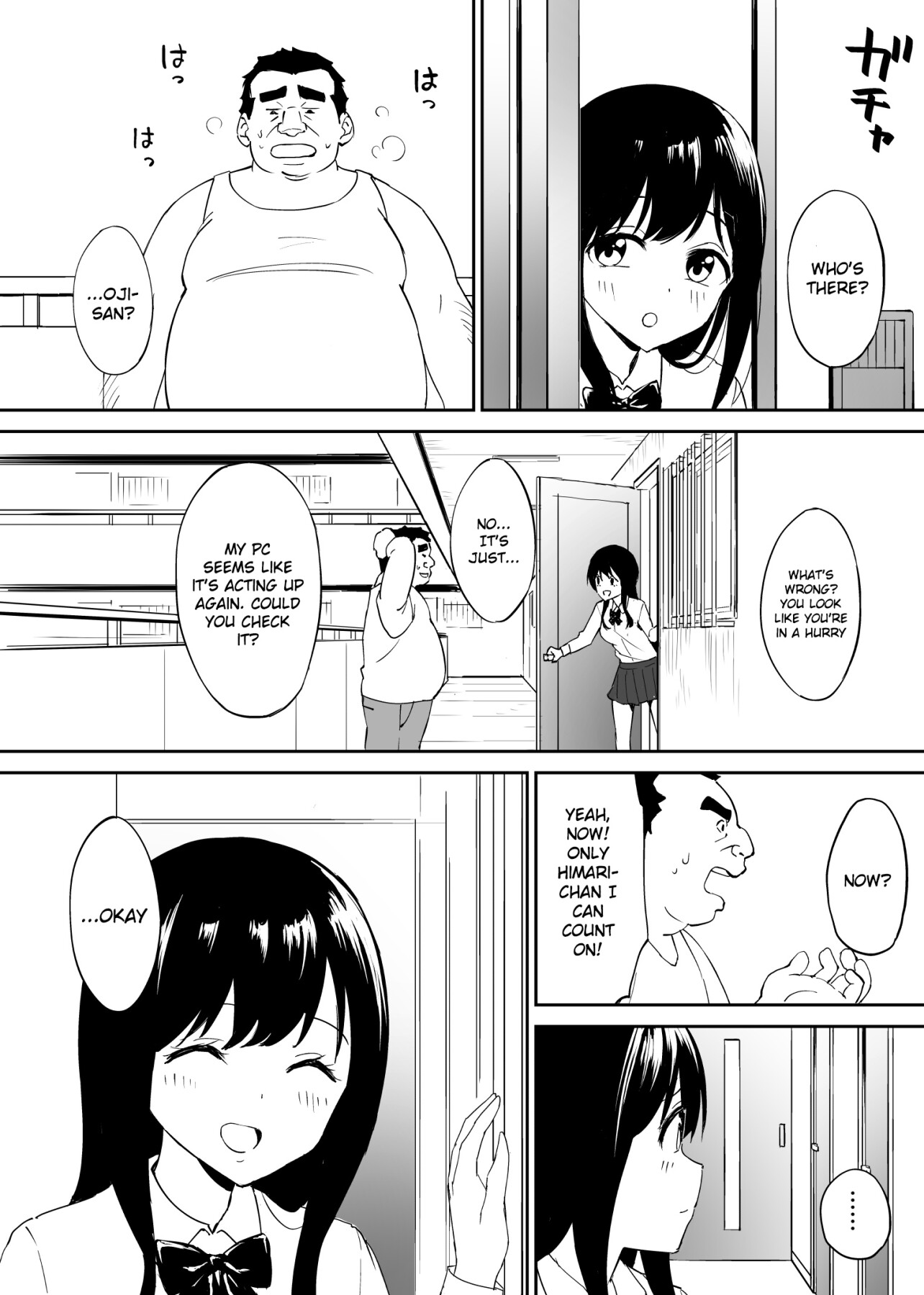 Hentai Manga Comic-A Disgusting Unemployed Old Man (Me) Was Pleased When He Irresponsibly Creampied a Beautiful JK Girl's Virgin Pussy-Read-14